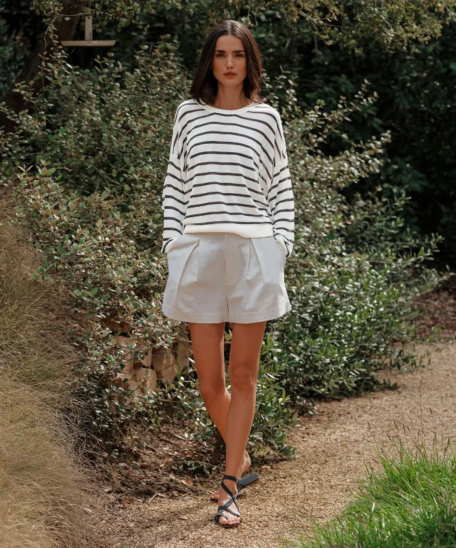 Women's Relaxed Knit Pullover Sweater for Casual Days-Coast Pullover