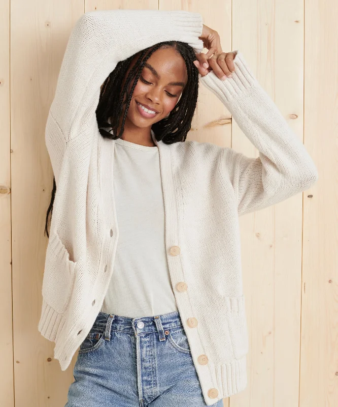 Women's Sweater with Sheer Sleeves-Cody Cardigan