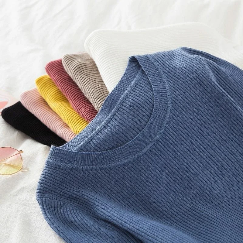 Women's Sweater for Christmas Party-Crew Neck Women Sweater Top