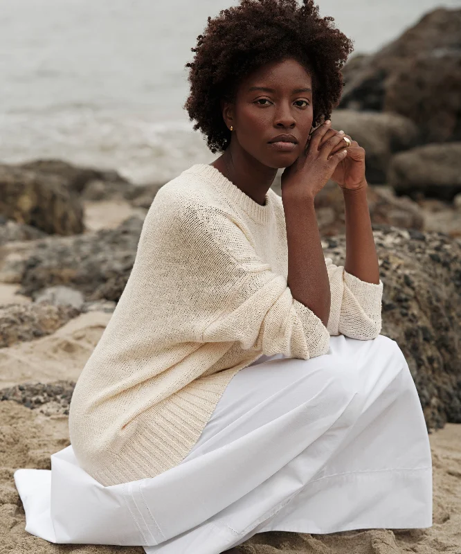 Women's Sweater with Comfort Fit-Cruise Cocoon Crewneck