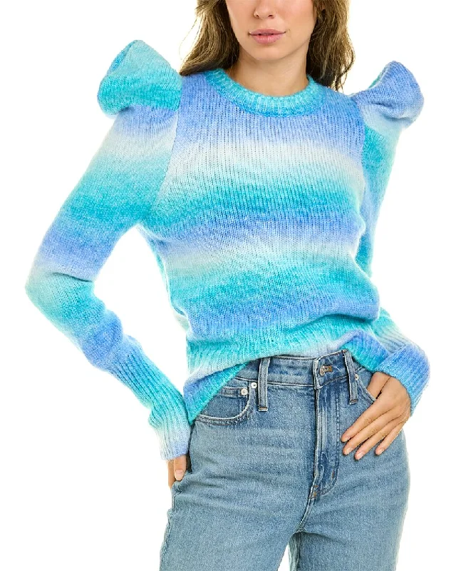 Women's Sweater with Balloon Sleeves-Design History Puff Sleeve Sweater