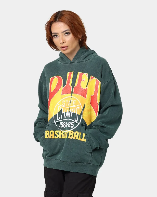 Women's Hoodie Tops for Effortless Style -Diet Starts Monday State Champs Hoodie Green Women's Hoodie Tops for Effortless Style -Diet Starts Monday State Champs Hoodie Green