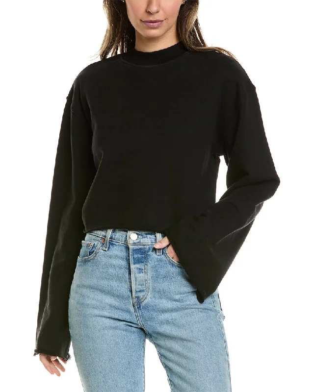 Women's Sweater for Mixing with Skirts-DL1961 Crop Sweatshirt