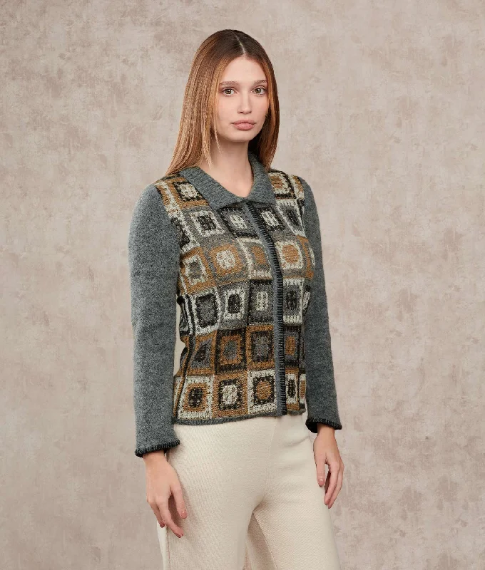 Women's Sweater for Comfortable Travel-Dreams Of Crochet Cardigan