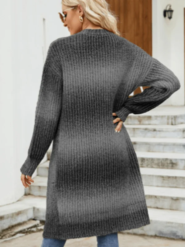 Women's Cardigans Sweater for Smart Casual-Drop Sleeve Gradient Knit Cardigan Sweater Women's Cardigans Sweater for Smart Casual-Drop Sleeve Gradient Knit Cardigan Sweater