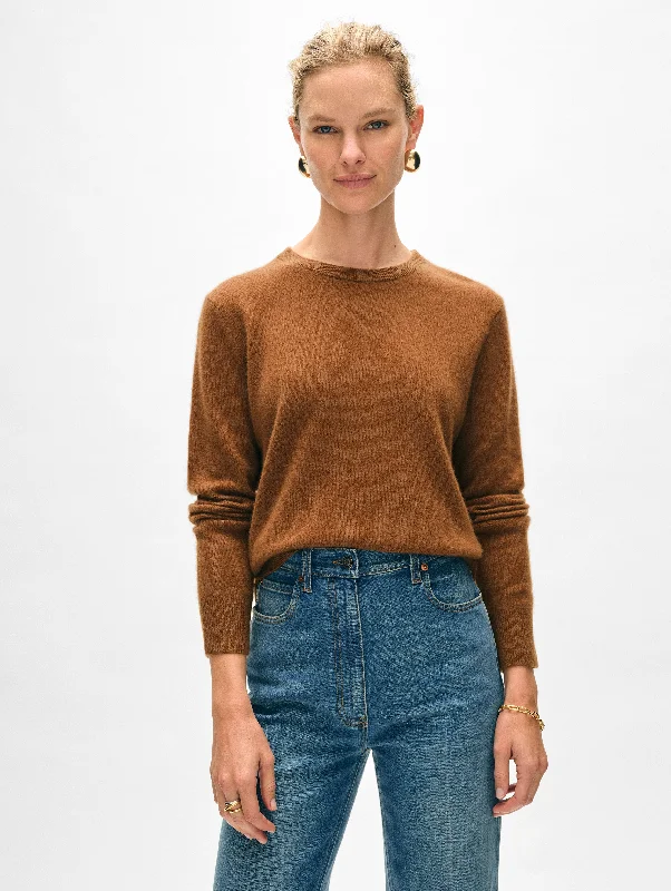 Women's Sweater for Classy Look-Cashmere Crewneck