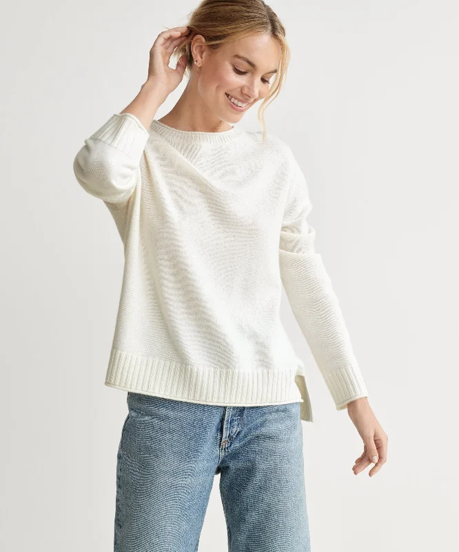 Women's Sweater with Textured Fabric-Everyday Sweater