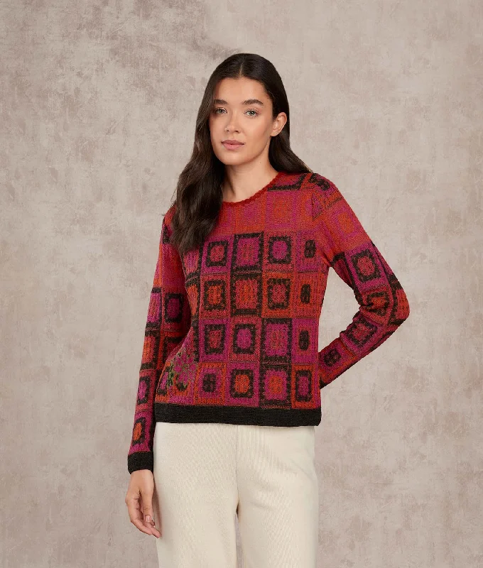 Women's Sweater for Trendy Comfort-Favo Crew Neck Sweater