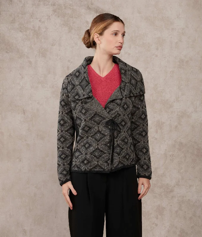 Women's Sweater for Relaxed Fit-Fitted Wrap Cardigan