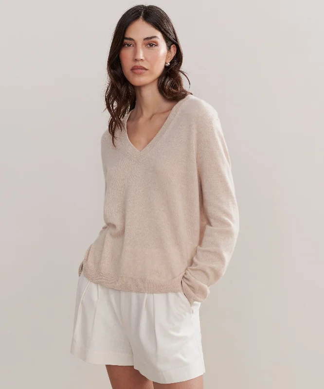 Women's Sweater for Outdoor Events-Flynn Cashmere Sweater