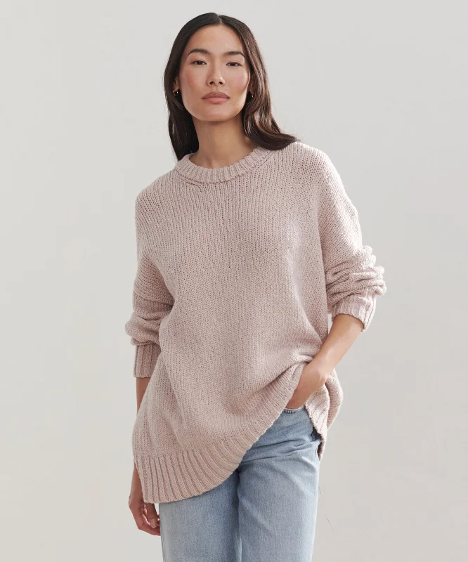 Women's Sweater for Multi-season Wear-Foster Cotton Sweater