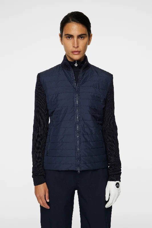 Women's Sweater with Heart Print-Wren Knitted Hybrid Jacket