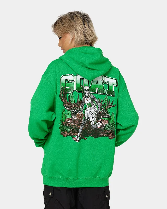 Women's Hoodies with Deep Pockets -Goat Crew Buck Hunter Hoodie Black