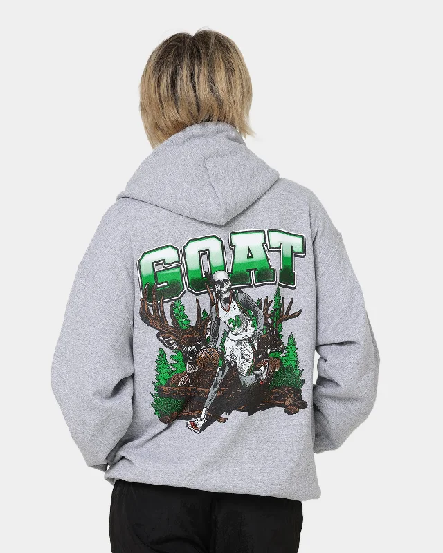 Women's Hoodies with Bold Patterns for Fun Style -Goat Crew Buck Hunter Hoodie Grey