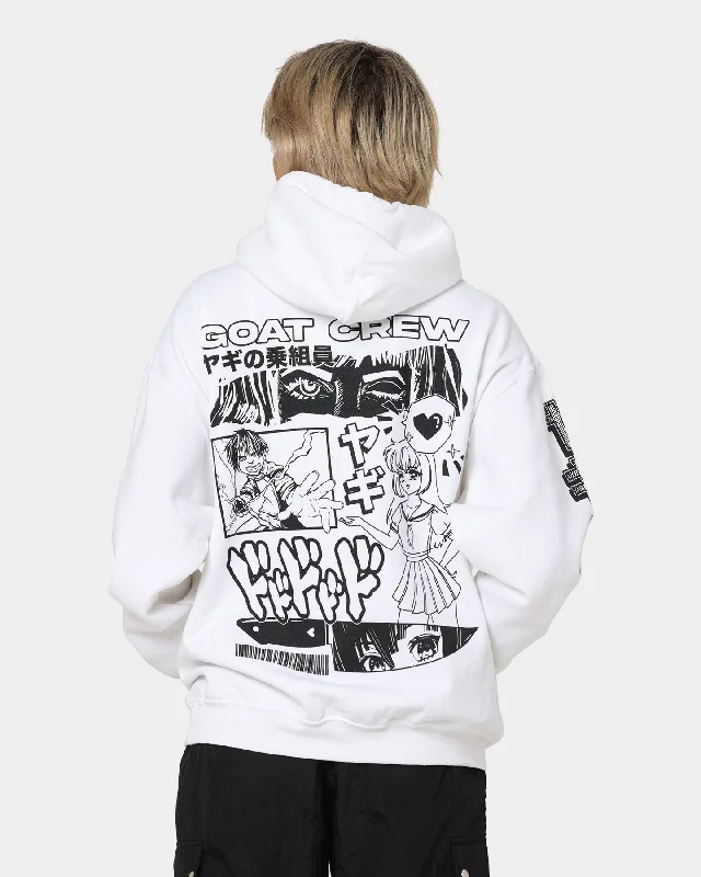 Women's Zip-up Hoodies for Easy Wear -Goat Crew Niseko Hoodie White