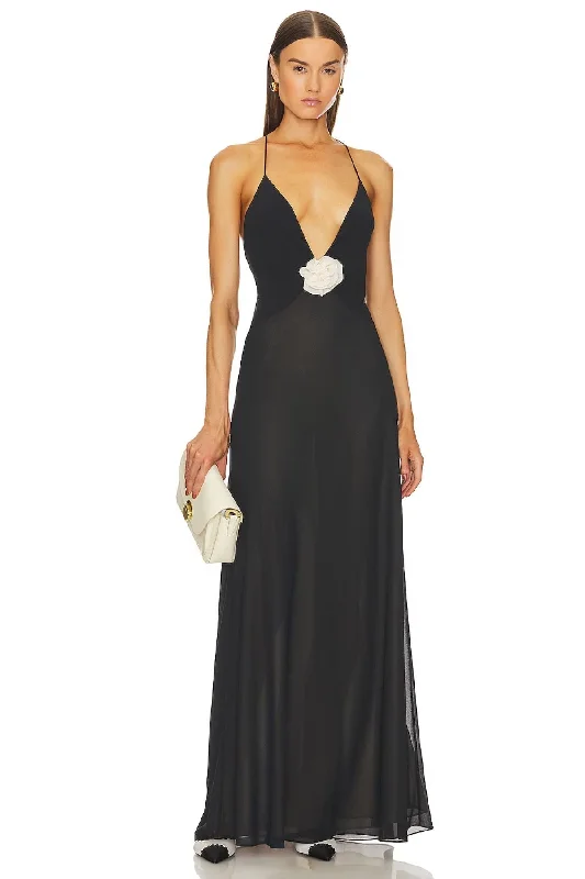 Satin Slip Dress for Wedding Guest -Satin Slip Dress for Evening Party -HELSA Slip Dress (Black) Satin Slip Dress for Wedding Guest -Satin Slip Dress for Evening Party -HELSA Slip Dress (Black)