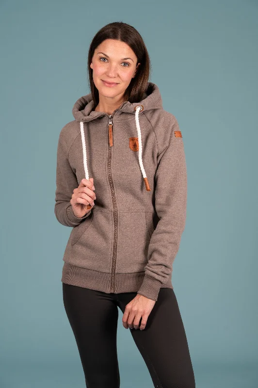 Women's Hoodies with Fun Patterns -Hera Chocolate Chip Full-Zip Hoodie