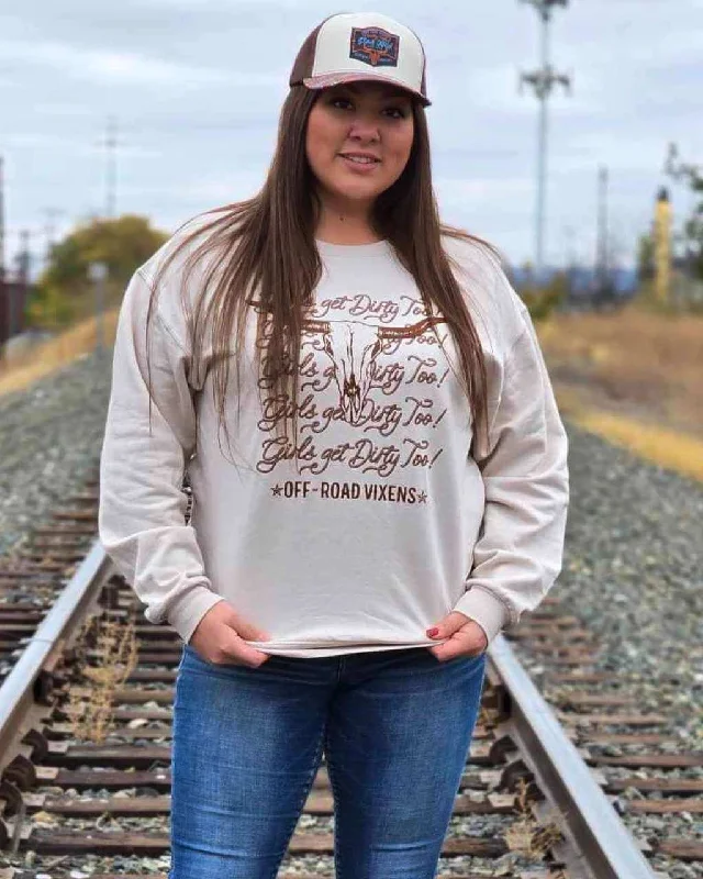 Women's Hoodies with Soft Fleece for Extra Warmth -Howdy Unisex Crew Sweatshirt
