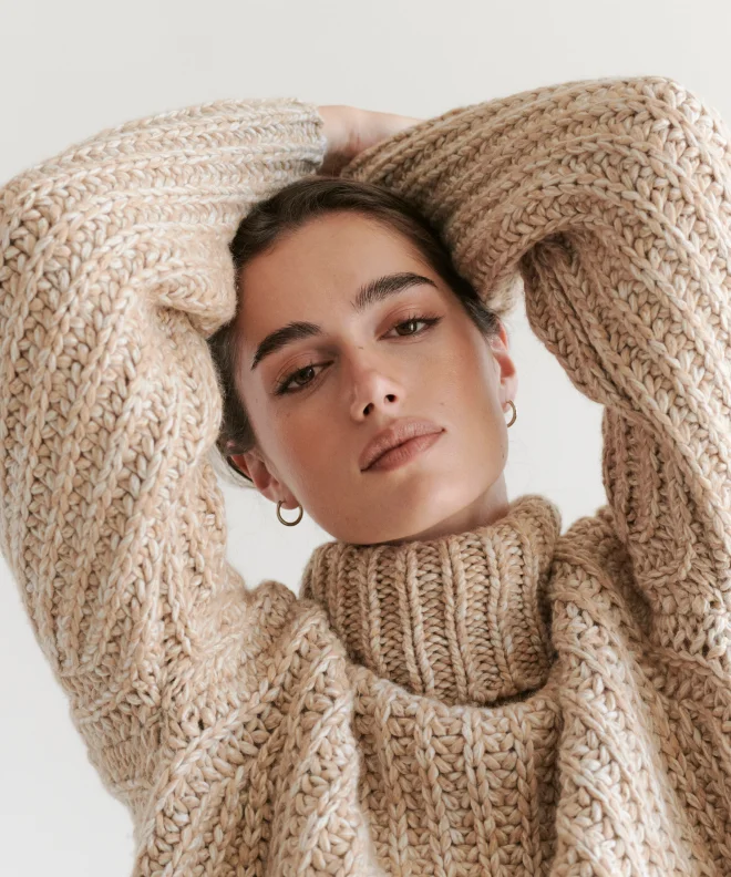 Women's Sweater for Weekend Chic-Hudson Turtleneck