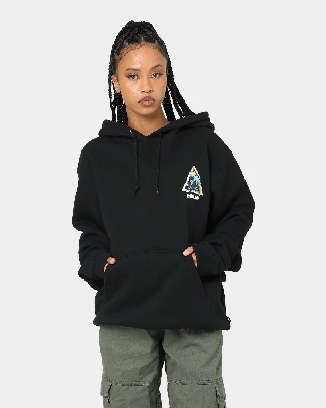 Women's Sporty Hoodies for Athleisure -HUF X Marvel Ghost Rider TT Hoodie Black