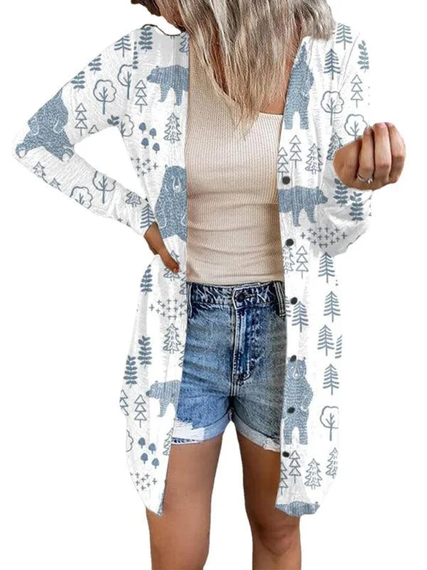 Women's Cardigans Sweater with Cozy Neckline-It's Christmas Themed Women Cardigan Sweater Women's Cardigans Sweater with Cozy Neckline-It's Christmas Themed Women Cardigan Sweater