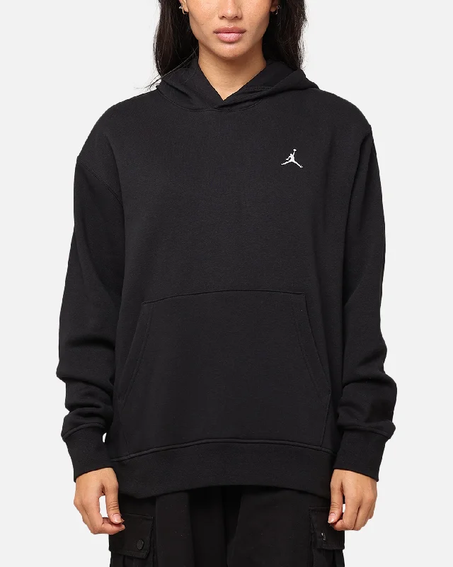 Women's Hoodies with Hidden Pockets -Jordan Essentials Fleece Pullover Black/Black/White