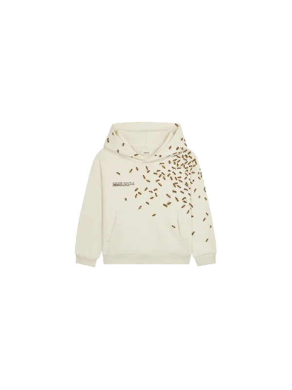 Women's Hoodies with Side Zips for Easy Removal -Kids' Bee The Change Hoodie—undyed