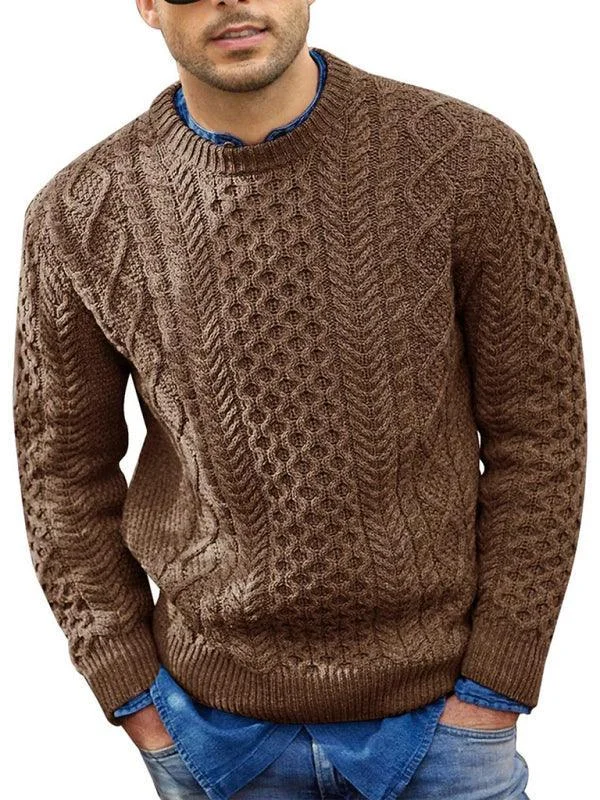 Women's Chunky Knit Cashmere Pullovers Sweater-Knitted Round Neck Cable Men Pullover Sweater Women's Chunky Knit Cashmere Pullovers Sweater-Knitted Round Neck Cable Men Pullover Sweater