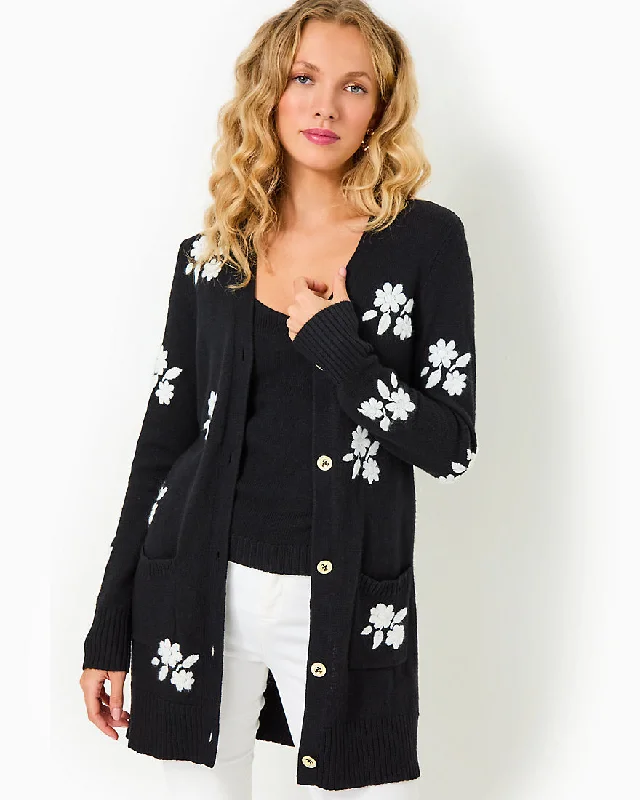 Women's Sweater with Tulle Accents-Leonette Sweater Set