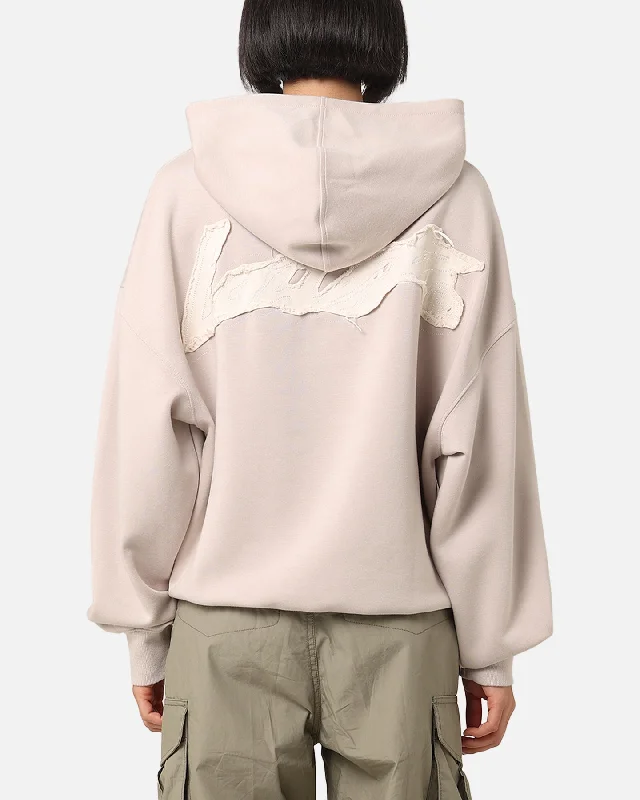 Women's Hoodies with Zip Pockets -Loiter Chroma Premium Hoodie Tan