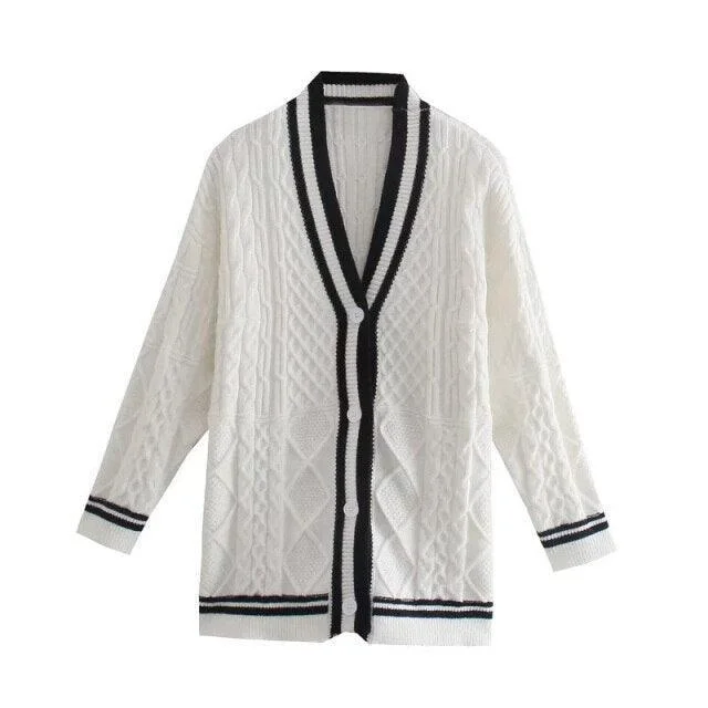 Women's Lightweight Wool Cardigans Sweater-Loose Striped Cardigan Sweaters For Women Women's Lightweight Wool Cardigans Sweater-Loose Striped Cardigan Sweaters For Women