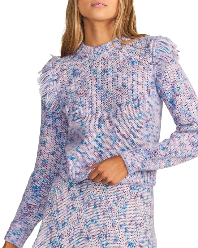 Women's Cozy Pullover Sweater with Pockets-LoveShackFancy Koru Wool & Alpaca-Blend Pullover Women's Cozy Pullover Sweater with Pockets-LoveShackFancy Koru Wool & Alpaca-Blend Pullover