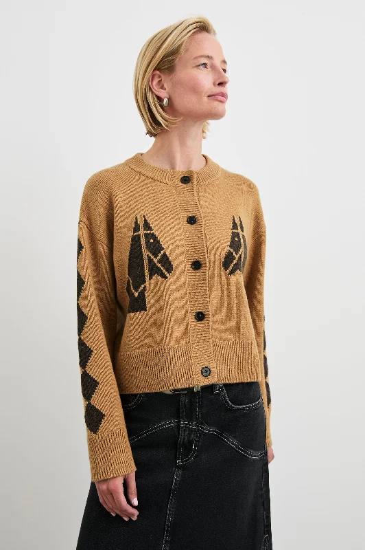 Women's Knit Cardigans Sweater for Autumn-MAVIE CARDIGAN - CAMEL STABLES