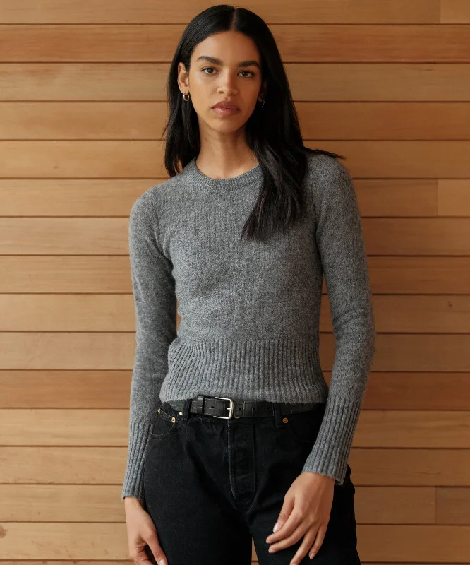 Women's Sweater for Designer Style-Merino Finley Crewneck