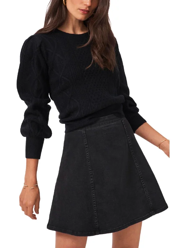Women's Warm Wool Knit Pullover Sweater for Winter-Midnight Garden Womens Cable Knit Crewneck Pullover Sweater Women's Warm Wool Knit Pullover Sweater for Winter-Midnight Garden Womens Cable Knit Crewneck Pullover Sweater