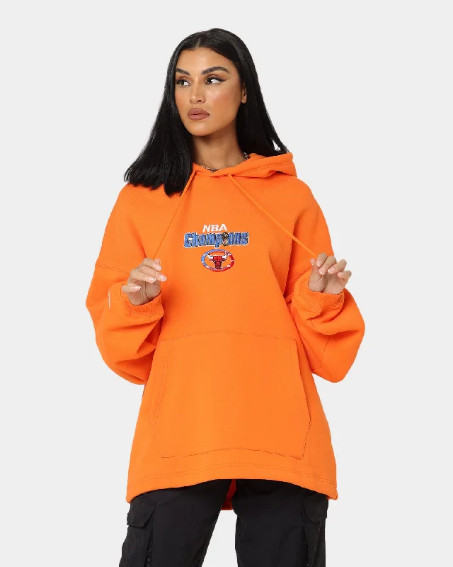 Women's Cozy Hoodies for Family Outings -Mitchell & Ness Chicago Bulls Anniversary Hoodie Orange Women's Cozy Hoodies for Family Outings -Mitchell & Ness Chicago Bulls Anniversary Hoodie Orange