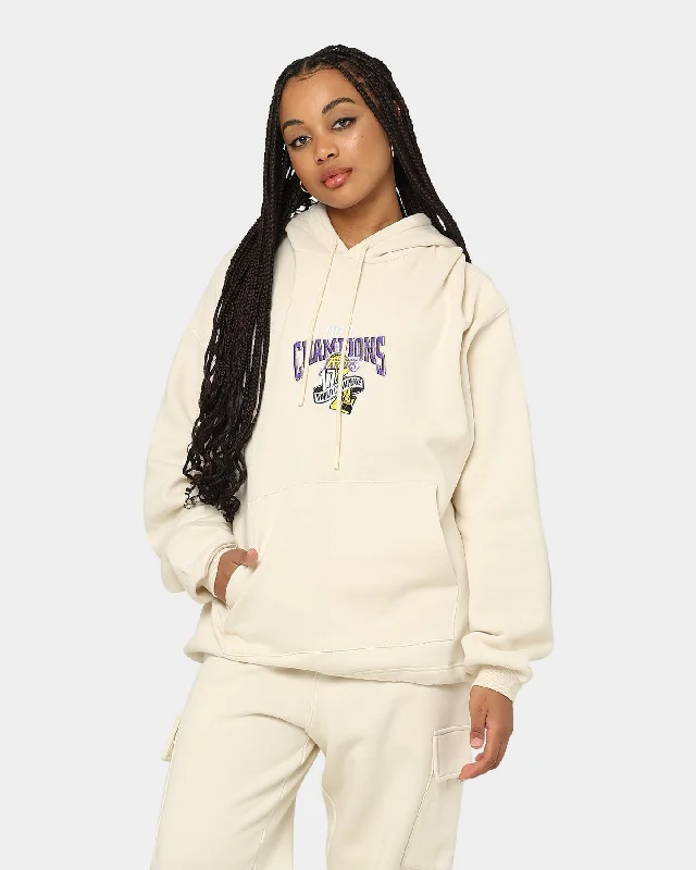 Women's Hoodies with Reflective Details for Night Running -Mitchell & Ness Los Angeles Lakers Anniversary Hoodie Khaki Women's Hoodies with Reflective Details for Night Running -Mitchell & Ness Los Angeles Lakers Anniversary Hoodie Khaki
