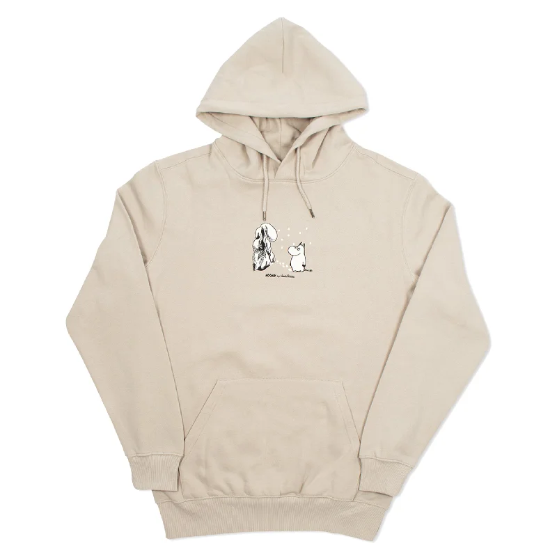 Women's Hoodies with High Quality Cotton -Exclusive Collection Moomintroll Winterland Hoodie - Beige Women's Hoodies with High Quality Cotton -Exclusive Collection Moomintroll Winterland Hoodie - Beige