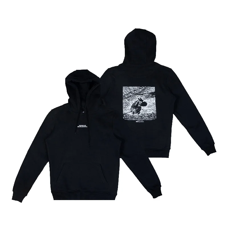 Women's Hoodies for Cozy Nights In -Moomintroll Moominland Midwinter Hoodie Unisex - Black