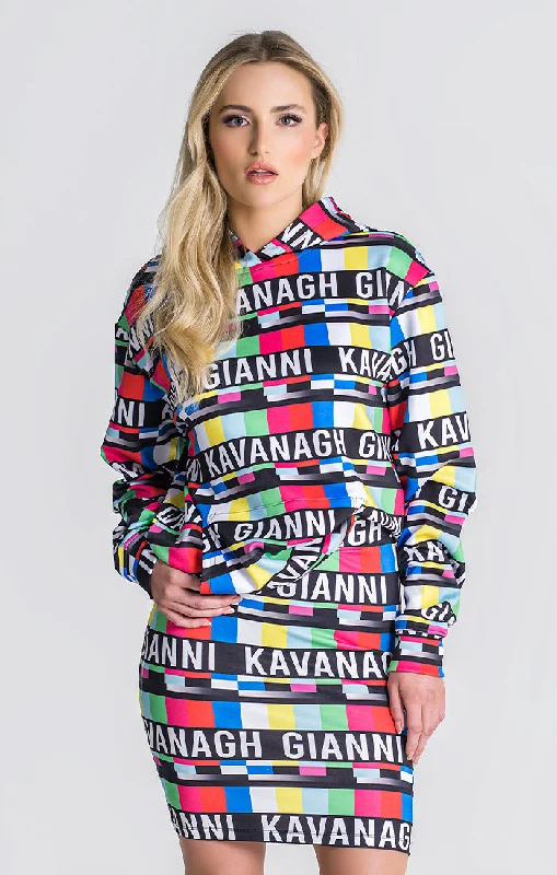 Women's Hoodies for Winter Relaxation -Multicolor Signal Hoodie