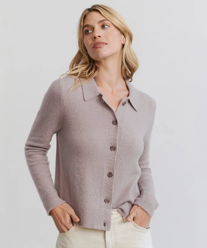 Women's Sweater with Mix of Textures-Murphy Cardigan