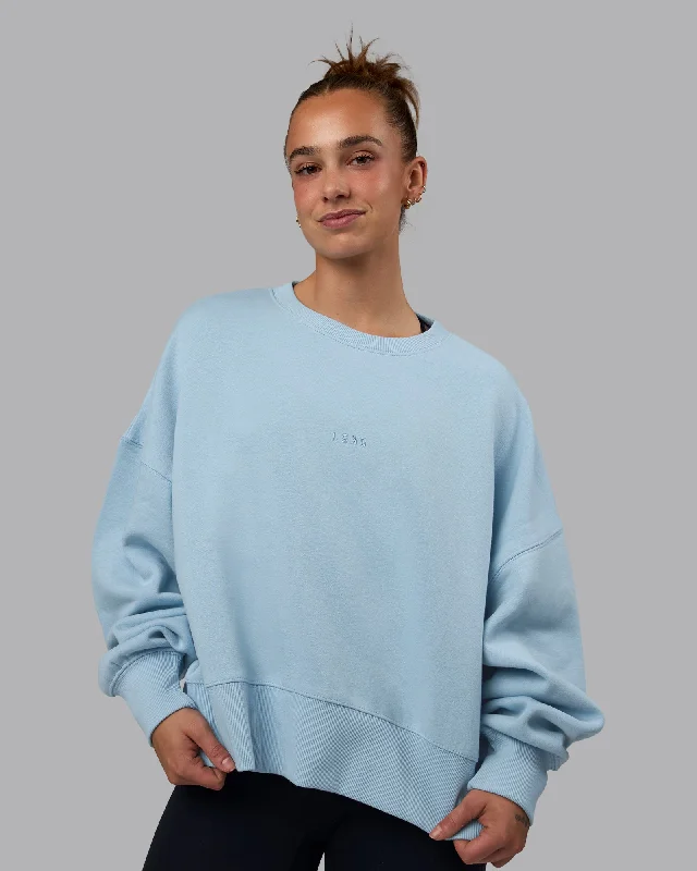 Women's Hoodies for Everyday Activities -MVP Oversized Sweater - Glacial Blue