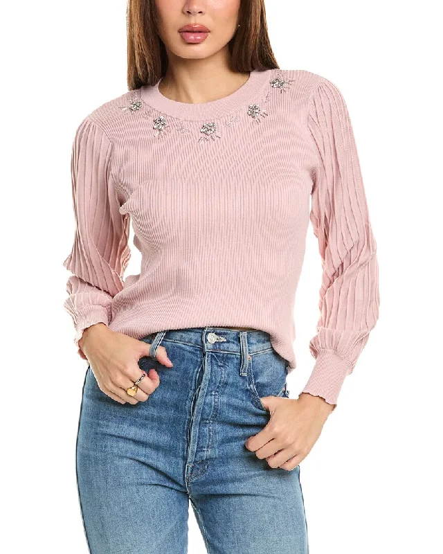 Women's Sweater with Subtle Color Hues-Nanette Nanette Lepore Embellished Sweater