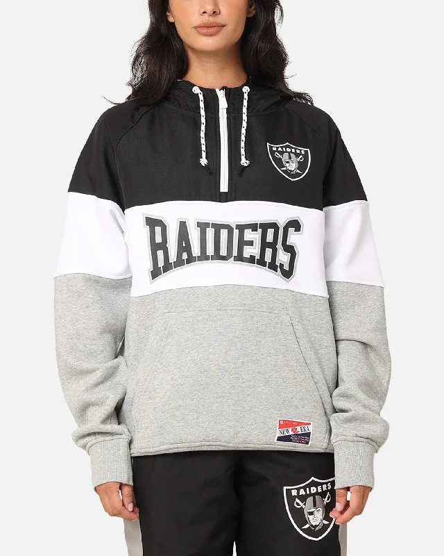Women's Hoodies with Multi-Colored Designs -New Era Las Vegas Raiders Quarter Zip Hoodie Black Women's Hoodies with Multi-Colored Designs -New Era Las Vegas Raiders Quarter Zip Hoodie Black