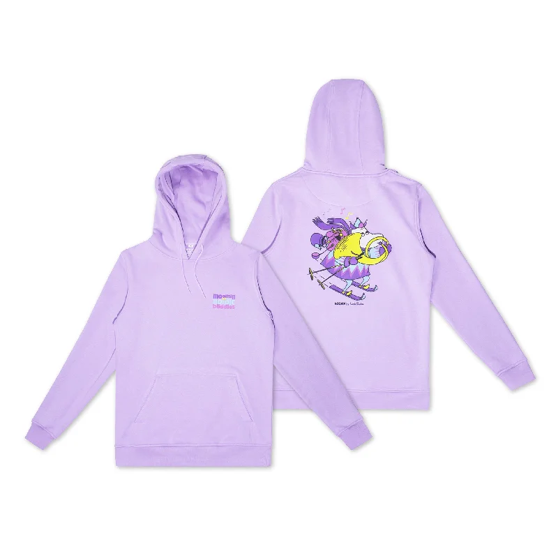 Women's Hoodie Sweatshirts for Weekend Wear -Organic Premium Hoodie Hemulens - Lilac Women's Hoodie Sweatshirts for Weekend Wear -Organic Premium Hoodie Hemulens - Lilac