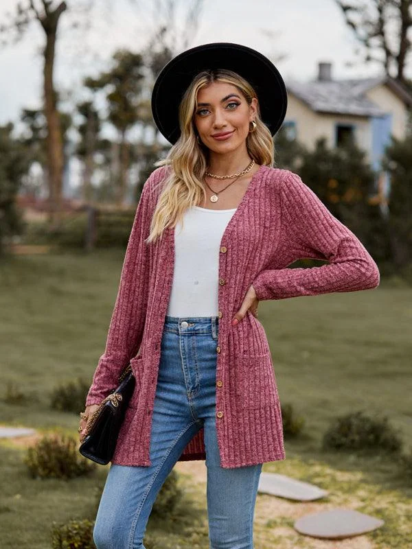 Women's Cardigans Sweater for Smart Casual Wear-Brushed Pitted Ladies Cardigan Sweater Women's Cardigans Sweater for Smart Casual Wear-Brushed Pitted Ladies Cardigan Sweater