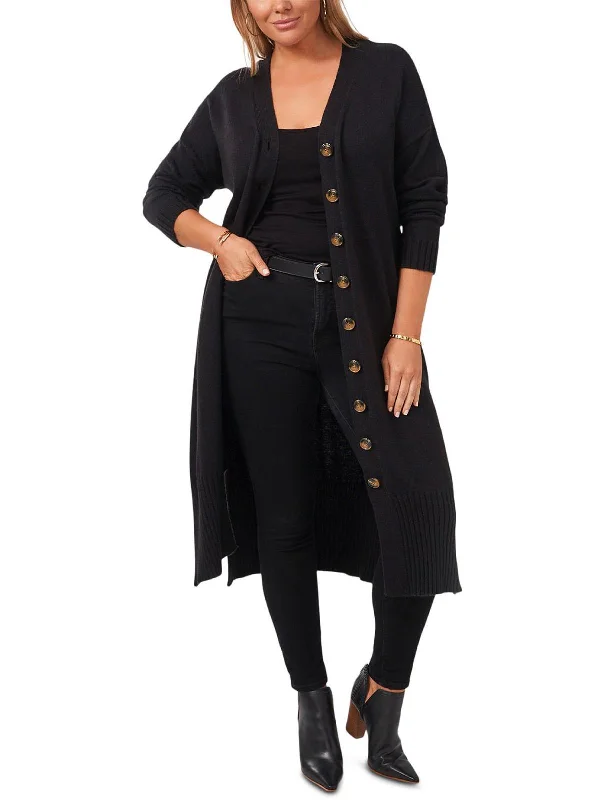 Women's Cardigans Sweater for Easy Layering-Plus Fall Harmony Womens Ribbed Trim Long Cardigan Sweater Women's Cardigans Sweater for Easy Layering-Plus Fall Harmony Womens Ribbed Trim Long Cardigan Sweater