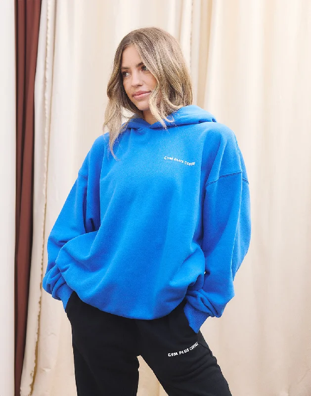 Women's Full Zip Hoodies for Relaxed Comfort -Print Hoodie in Azure Blue