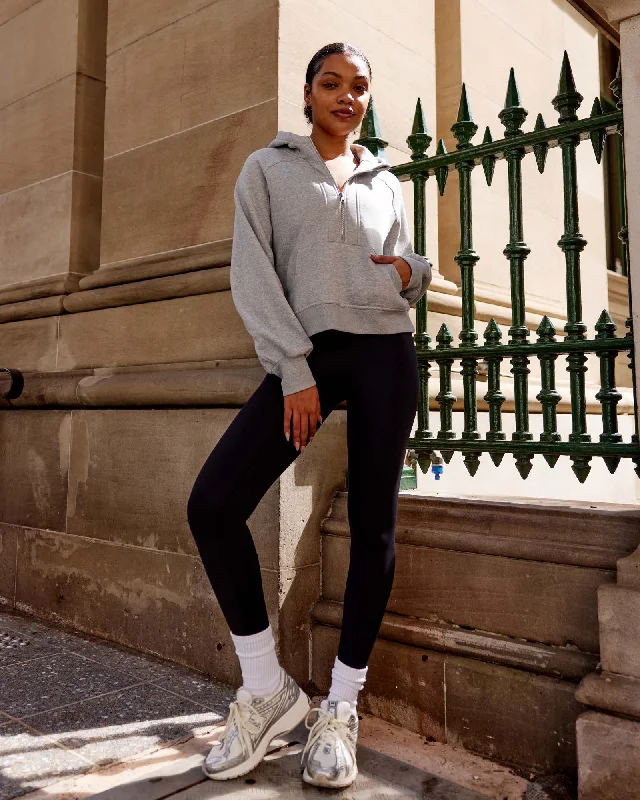 Women's Hoodies with Colorful Accents for Trendy Style -Pursue Hoodie - Light Grey Marl
