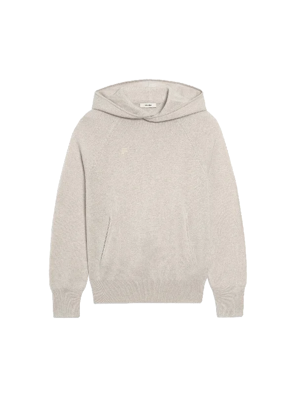 Women's Hoodies for Quick Comfort -Womens Recycled Cashmere Hoodie—oatmeal